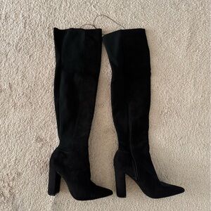 Express Black Over-the-Knee Boots